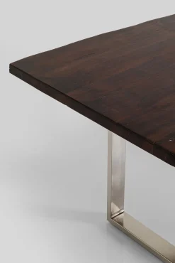 Best KARE Design Stół Harmony Walnut 200x100 cm akacja nogi chromowe matowe - KARE