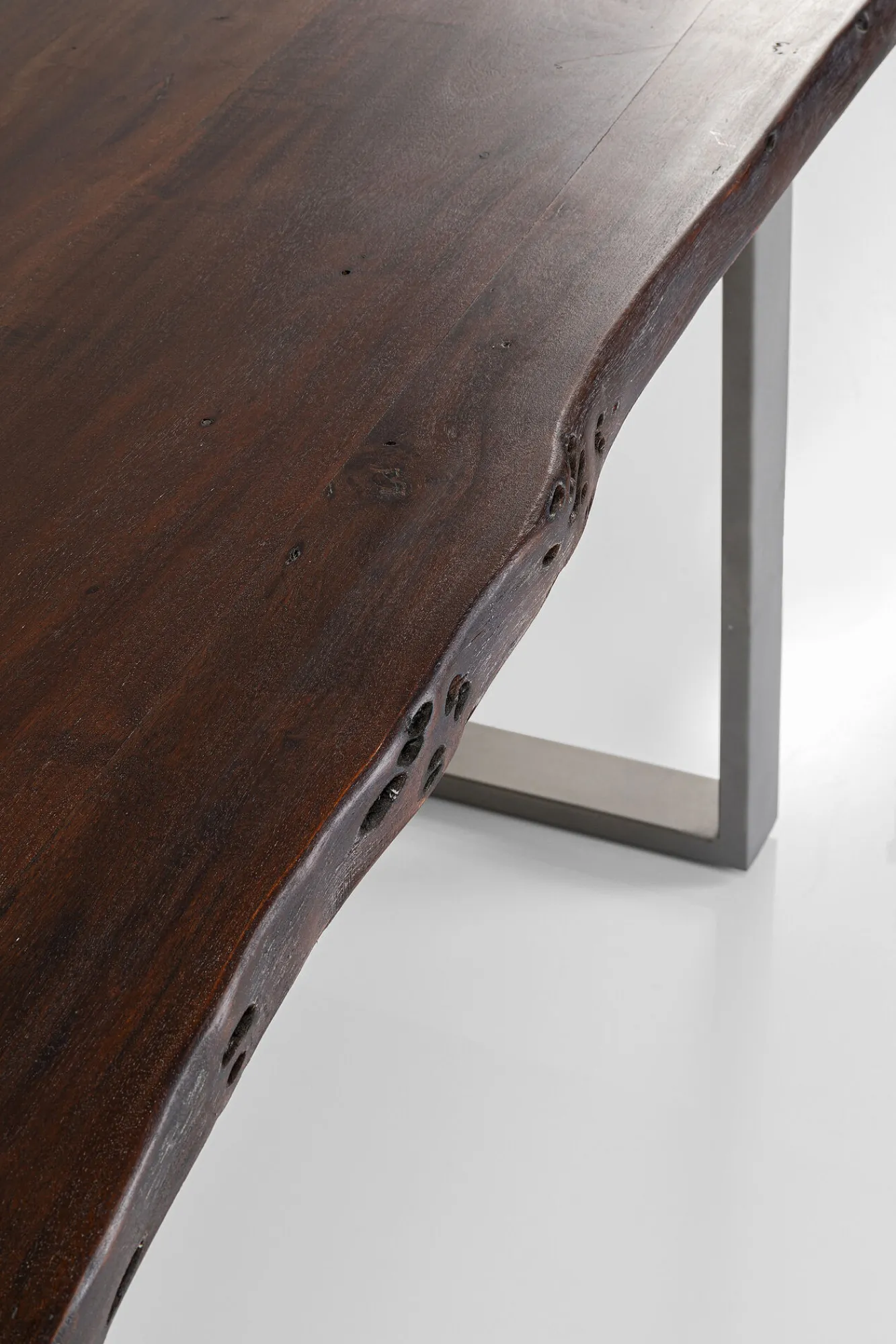 New KARE Design Stół Harmony Walnut 160x80 cm akacja nogi stalowe - KARE