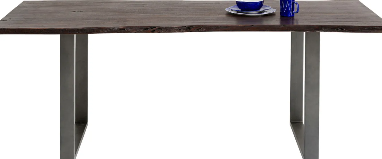 Hot KARE Design Stół Harmony Walnut 180x90 cm akacja nogi stalowe - KARE