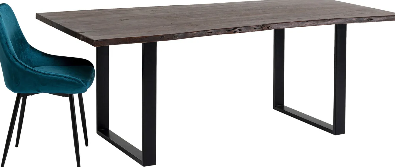 Hot KARE Design Stół Harmony Walnut 180x90 cm akacja nogi czarne - KARE