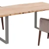 Discount KARE Design Stół Harmony 160x80 cm akacja nogi stalowe - KARE