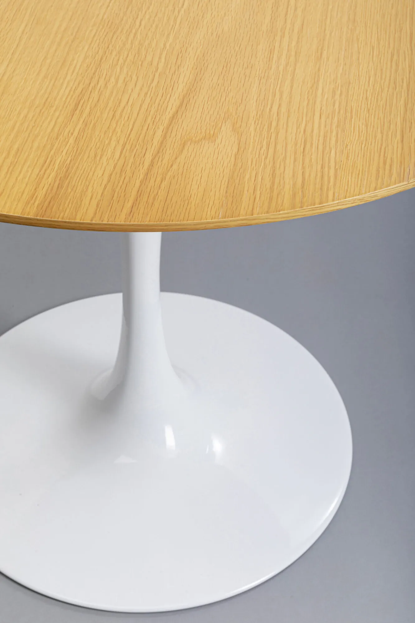 Clearance KARE Design Stół Invitation Set Ø90 cm naturalny noga biała - KARE