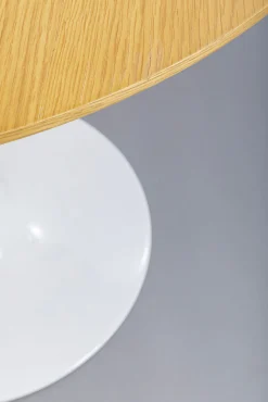 Clearance KARE Design Stół Invitation Set Ø90 cm naturalny noga biała - KARE