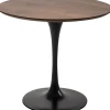 Clearance KARE Design Stół Invitation Set Ø90 cm orzechowy noga czarna - KARE