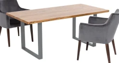 Best KARE Design Stół Jackie 160x80 cm dąb - nogi stalowe - KARE