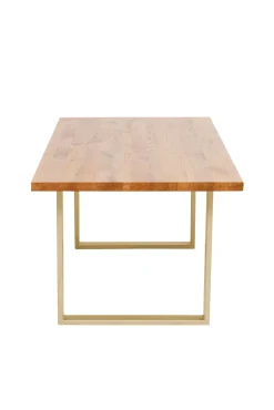 Best KARE Design Stół Jackie 160x80 cm dąb - nogi złote - KARE