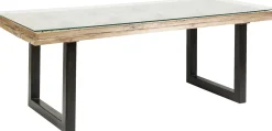 Outlet KARE Design Stół Kalif 200x90 cm transparentno-drewniany - KARE