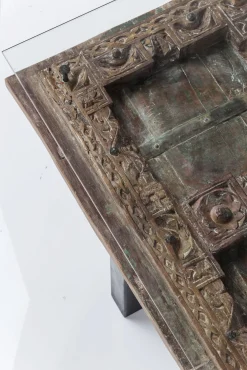 Outlet KARE Design Stół Kalif 200x90 cm transparentno-drewniany - KARE