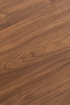 Best KARE Design Stół loft w okleinie orzech włoski noga czarna Ø110 cm - KARE