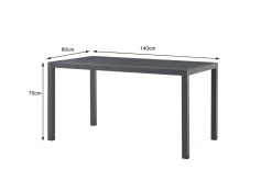 Online KARE Design Stół Malmö czarny 80x140cm - KARE