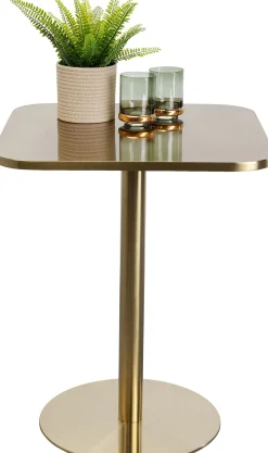 Sale KARE Design Stół mały zloty z kwadratowym blatem stal nierdzewna 60x60 cm - KARE