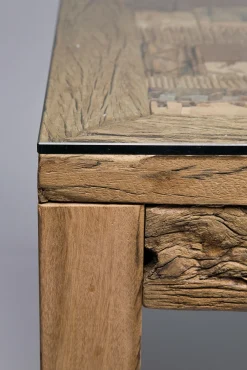 Best KARE Design Stół Memory 160x80 cm drewniano-szklany - KARE