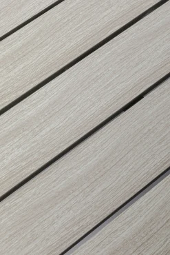 Fashion KARE Design Stół ogrodowy blat kwadratowy szary polywood nogi z aluminium 80x80 cm - KARE