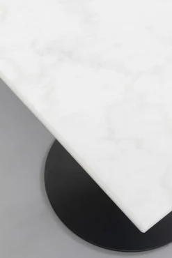 Online KARE Design Stół ogrodowy czarno-biały blat kwadratowy marmurowy 70x70 cm - KARE