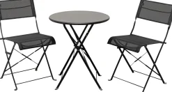 Outlet KARE Design Stół ogrodowy mały w kolorze czarnym aluminiowy Ø60 cm - KARE