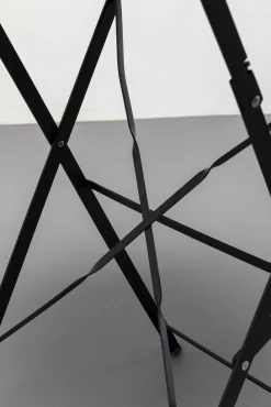 Outlet KARE Design Stół ogrodowy mały w kolorze czarnym aluminiowy Ø60 cm - KARE