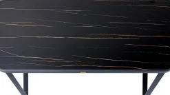 Fashion KARE Design Stół ogrodowy Santos 143x83 cm czarny - KARE