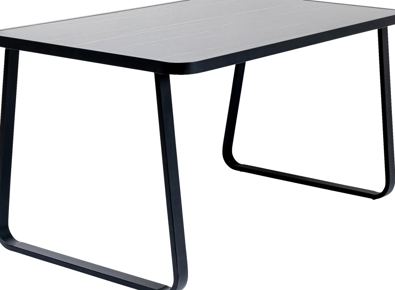 Fashion KARE Design Stół ogrodowy Santos 143x83 cm czarny - KARE