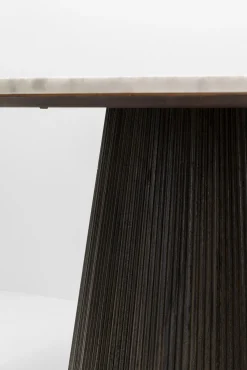 Sale KARE Design Stół okrągły do jadalni marmur i drewno mango Ø115 cm - KARE