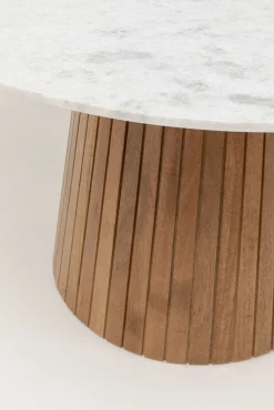 Online KARE Design Stół okrągły marmur i drewno mango Ø115 cm - KARE