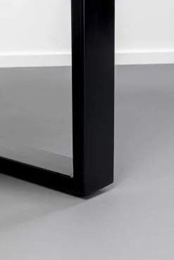 Sale KARE Design Stół prostokątny blat kamionkowy nogi czarne stalowe 160x80 cm - KARE