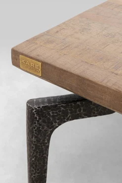 Clearance KARE Design Stół prostokątny blat z drewna mango ręczne wykonanie nogi stalowe 200x90 cm - KARE