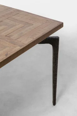 Clearance KARE Design Stół prostokątny blat z drewna mango ręczne wykonanie nogi stalowe 200x90 cm - KARE