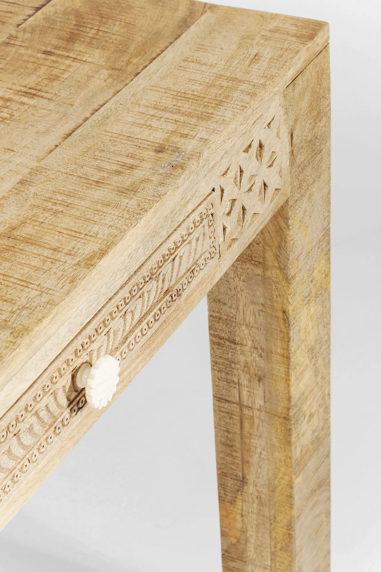 Hot KARE Design Stół Puro Plain z szufladami 160x80cm naturalny - KARE