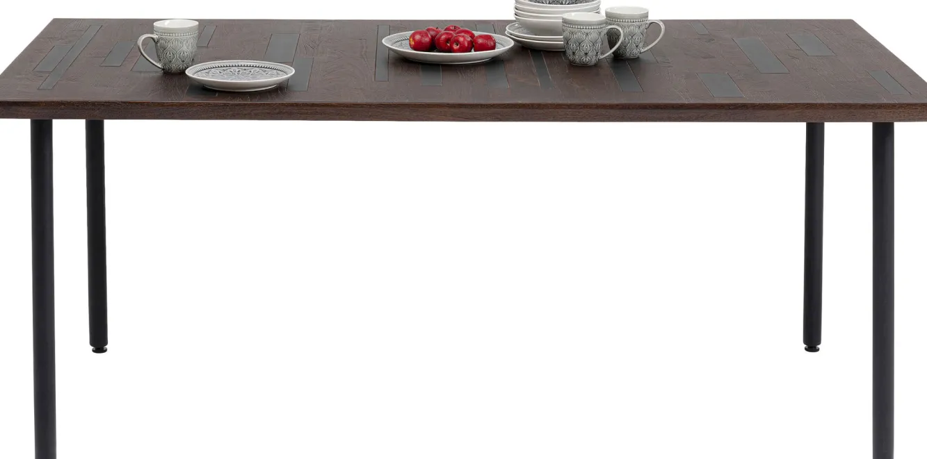 Online KARE Design Stół Raindrop 180x90 cm brązowo-grafitowy - KARE