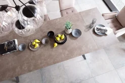 Online KARE Design Stół rozkładany Amsterdam 200-290x100 cm szary - nogi czarne - KARE