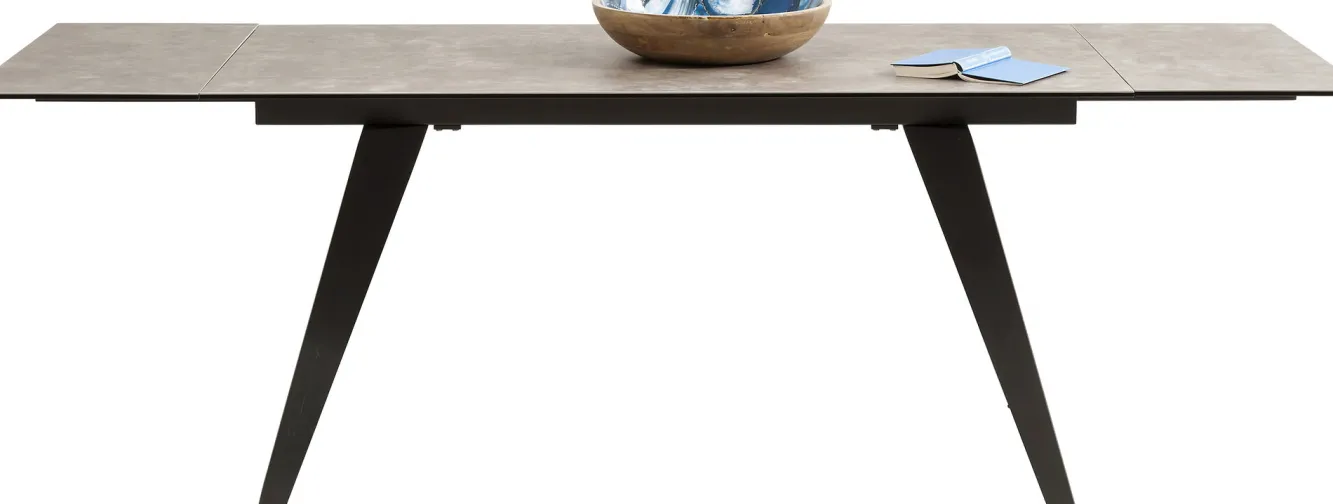 Sale KARE Design Stół rozkładany Amsterdam 160-240x90 cm szary - KARE
