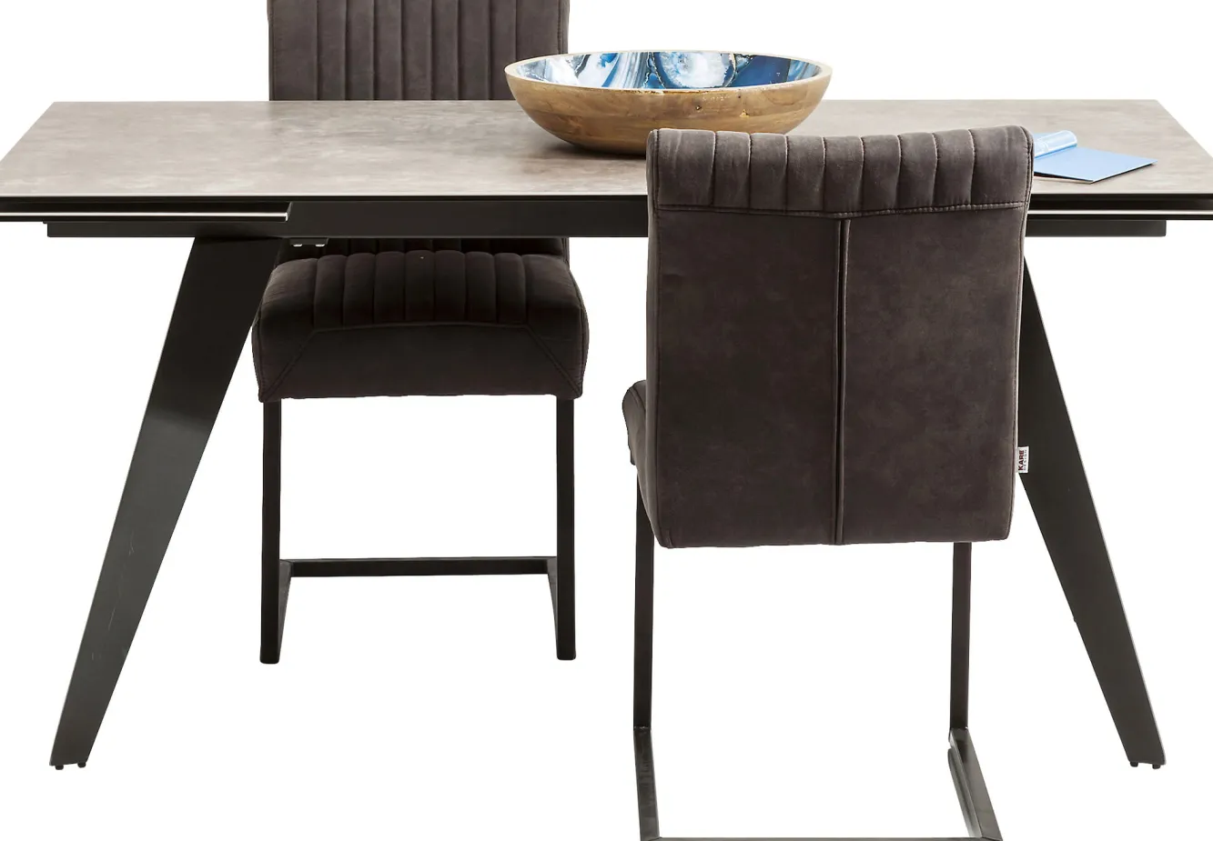 Sale KARE Design Stół rozkładany Amsterdam 160-240x90 cm szary - KARE