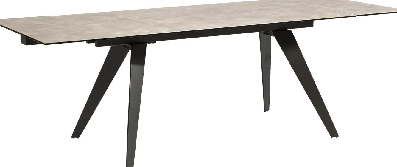 Sale KARE Design Stół rozkładany Amsterdam 160-240x90 cm szary - KARE