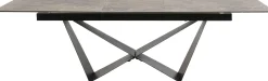 Sale KARE Design Stół rozkładany blat ceramika i szkło podstawa czarna 200-260x100 cm - KARE