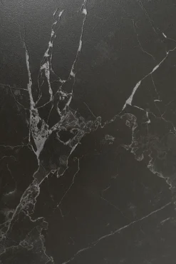 Discount KARE Design Stół rozkładany czarny blat ceramika nogi stalowe 180-260x90 cm - KARE