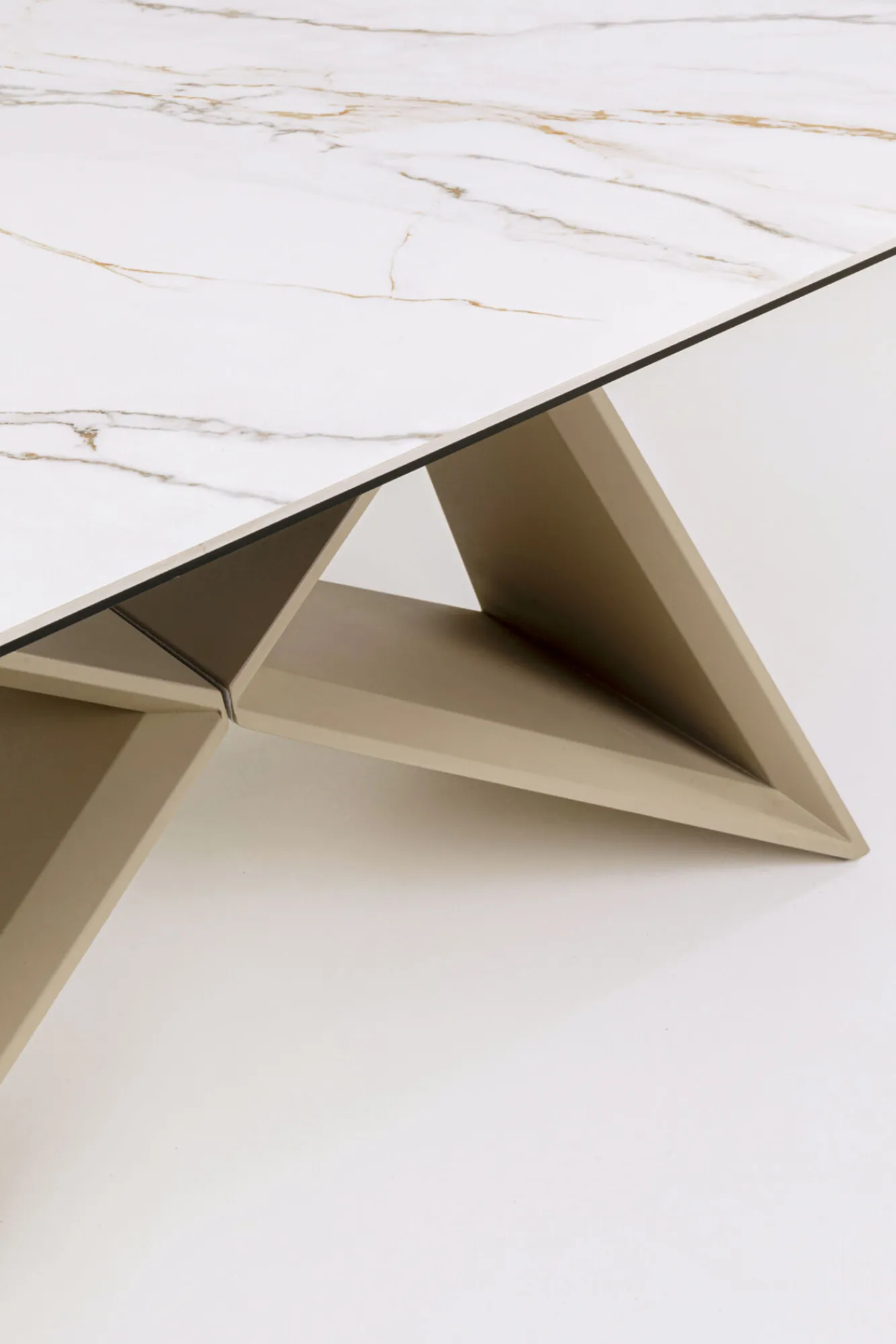 Clearance KARE Design Stół rozkładany Nelly Greige 180(40+40)x90cm - KARE