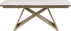 Clearance KARE Design Stół rozkładany Nelly Greige 180(40+40)x90cm - KARE