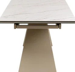 Clearance KARE Design Stół rozkładany Nelly Greige 180(40+40)x90cm - KARE