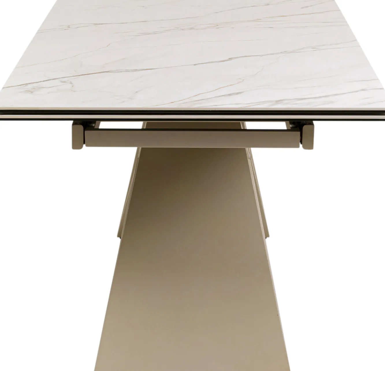 Clearance KARE Design Stół rozkładany Nelly Greige 180(40+40)x90cm - KARE