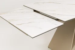 Clearance KARE Design Stół rozkładany Nelly Greige 180(40+40)x90cm - KARE