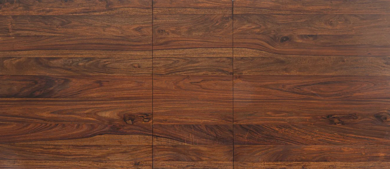 Clearance KARE Design Stół rozkładany Ravello 175x80 cm sheesham brązowy - nogi czarne - KARE