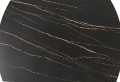 Sale KARE Design Stół rozkładany z ceramicznym blatem nogi czarne 120-180x90 cm - KARE