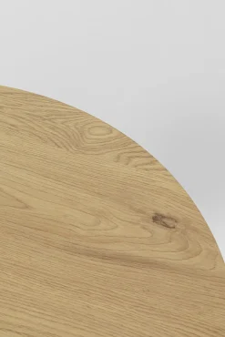 Discount KARE Design Stół skandynawski w okleinie dębowej noga biała Ø80 cm - KARE