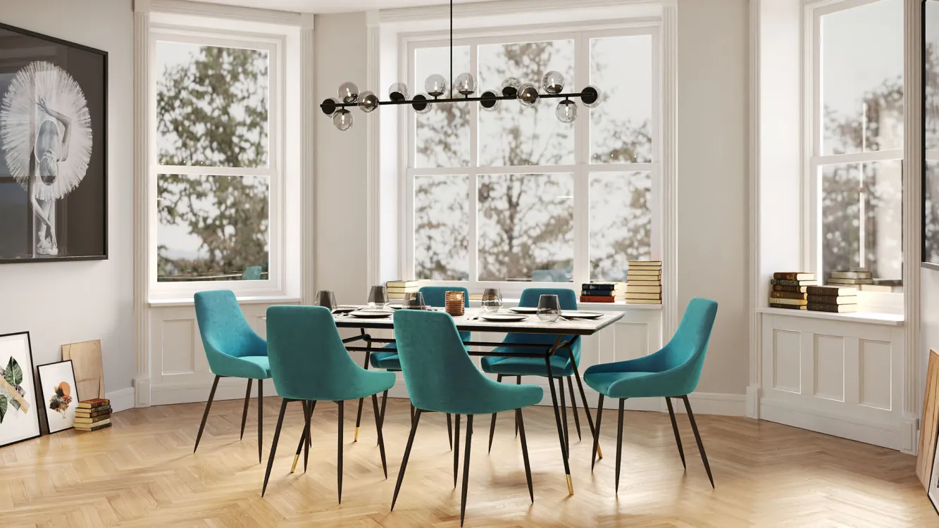 New KARE Design Stół South Beach 160x90 cm blat szklany - KARE