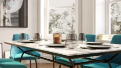 New KARE Design Stół South Beach 160x90 cm blat szklany - KARE