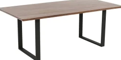 Fashion KARE Design Stół Symphony Walnut 180x90 cm akacja nogi stalowe - KARE