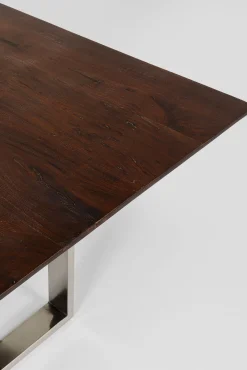 New KARE Design Stół Symphony Walnut 180x90 cm akacja nogi chromowe - KARE