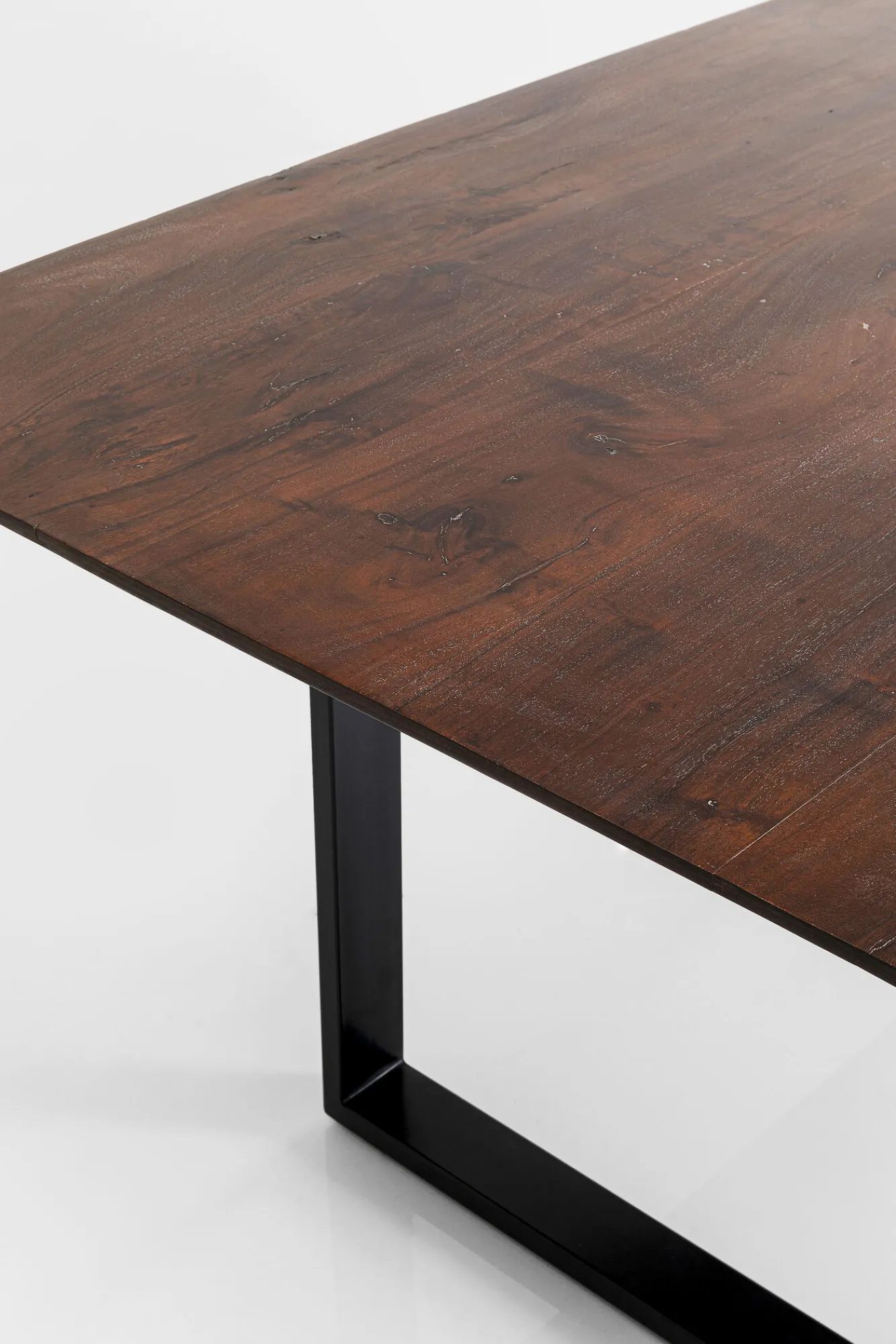 Fashion KARE Design Stół Symphony Walnut 200x100 cm akacja nogi czarne - KARE