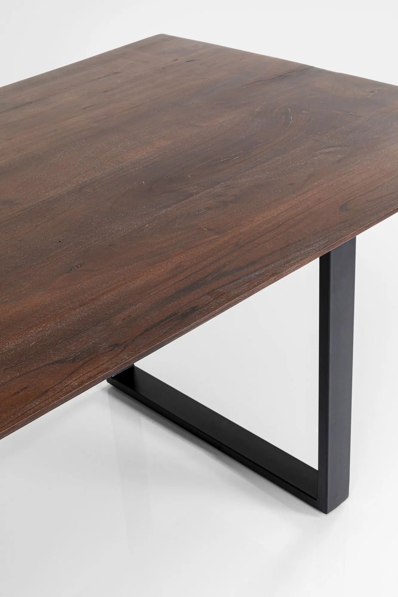 Fashion KARE Design Stół Symphony Walnut 200x100 cm akacja nogi czarne - KARE