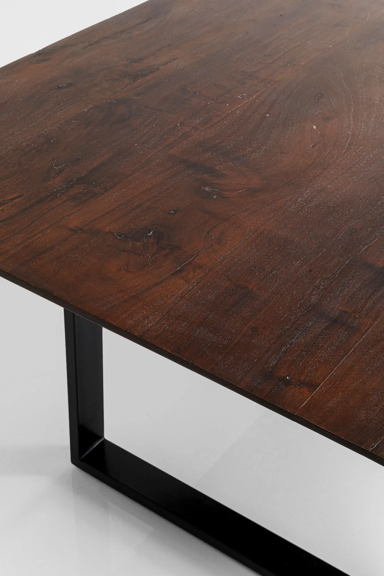 Fashion KARE Design Stół Symphony Walnut 200x100 cm akacja nogi czarne - KARE